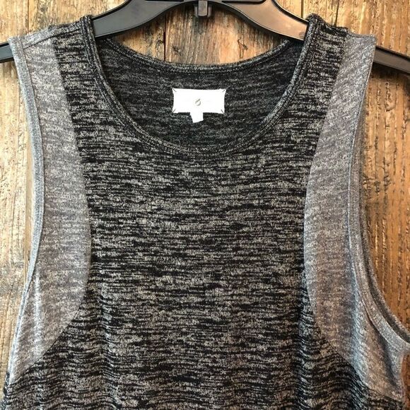 Lou & Grey S Gray Sleeveless Tank SignatureSoft Side Pockets Casual Dress - Picture 3 of 6